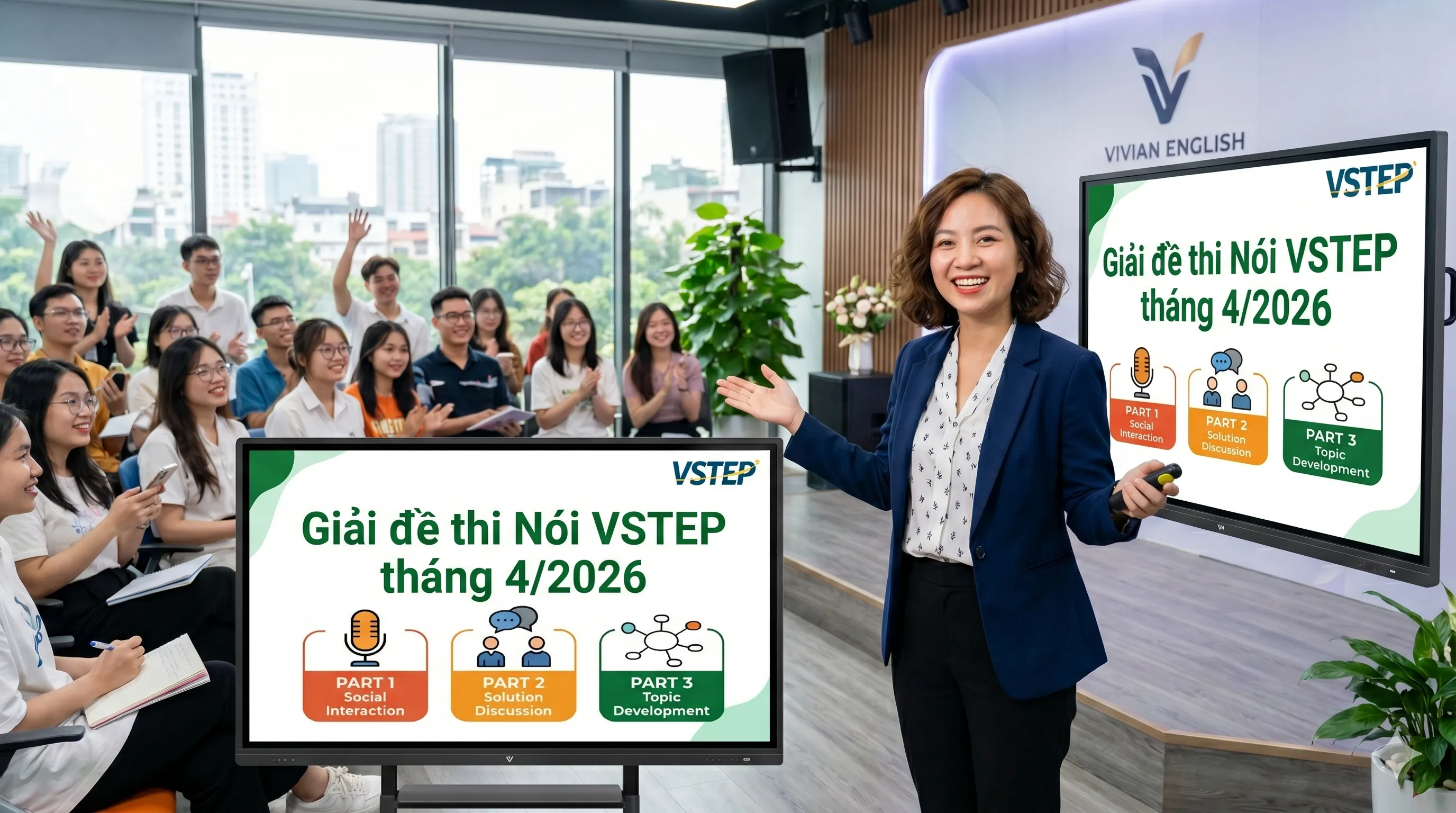 Giải đề thi Nói VSTEP tháng 4/2026